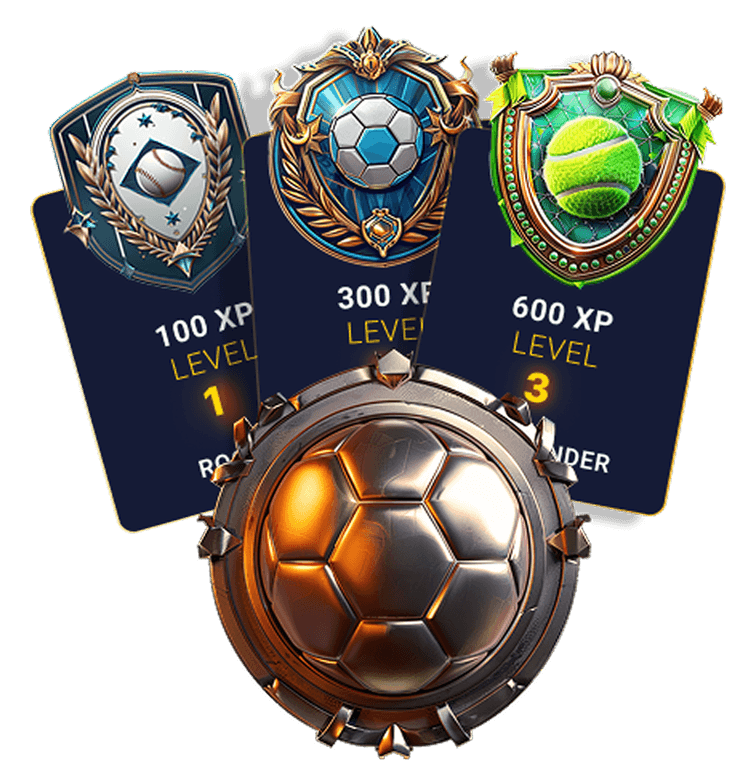 Overdrop League XP badges and progression tiers
